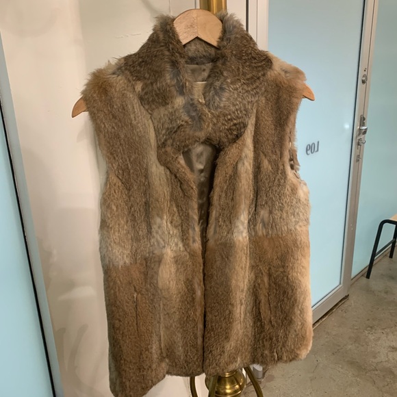 Real rabbit fur vest - Picture 3 of 6